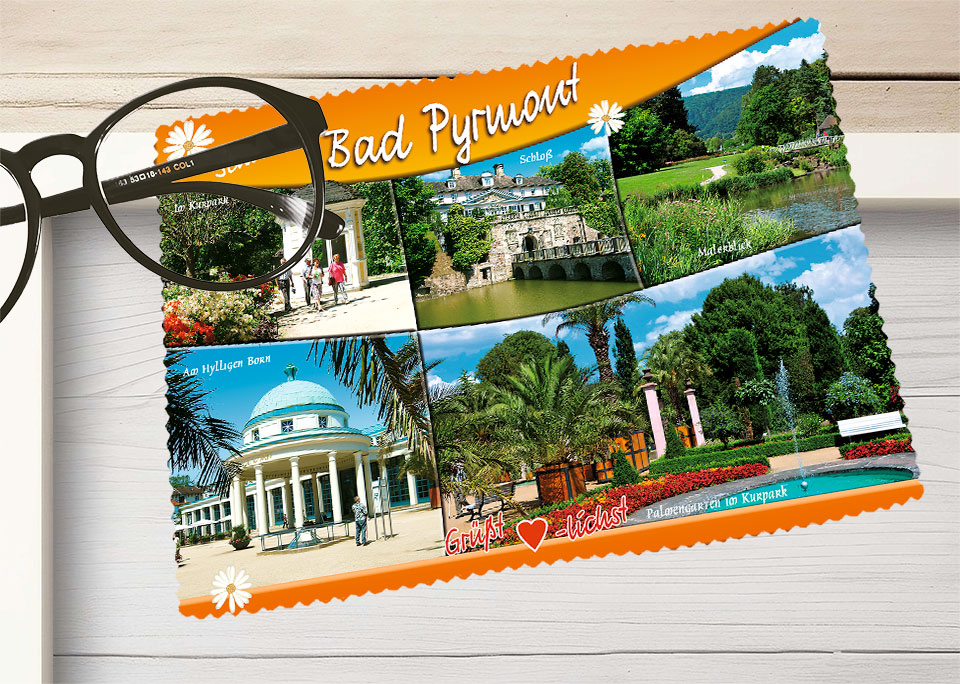 Brillenputztuch Bad Pyrmont 1877