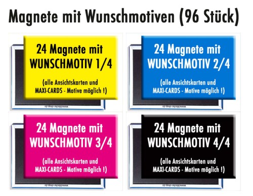 Individuell Magnete mit Wunschmotiv(en)