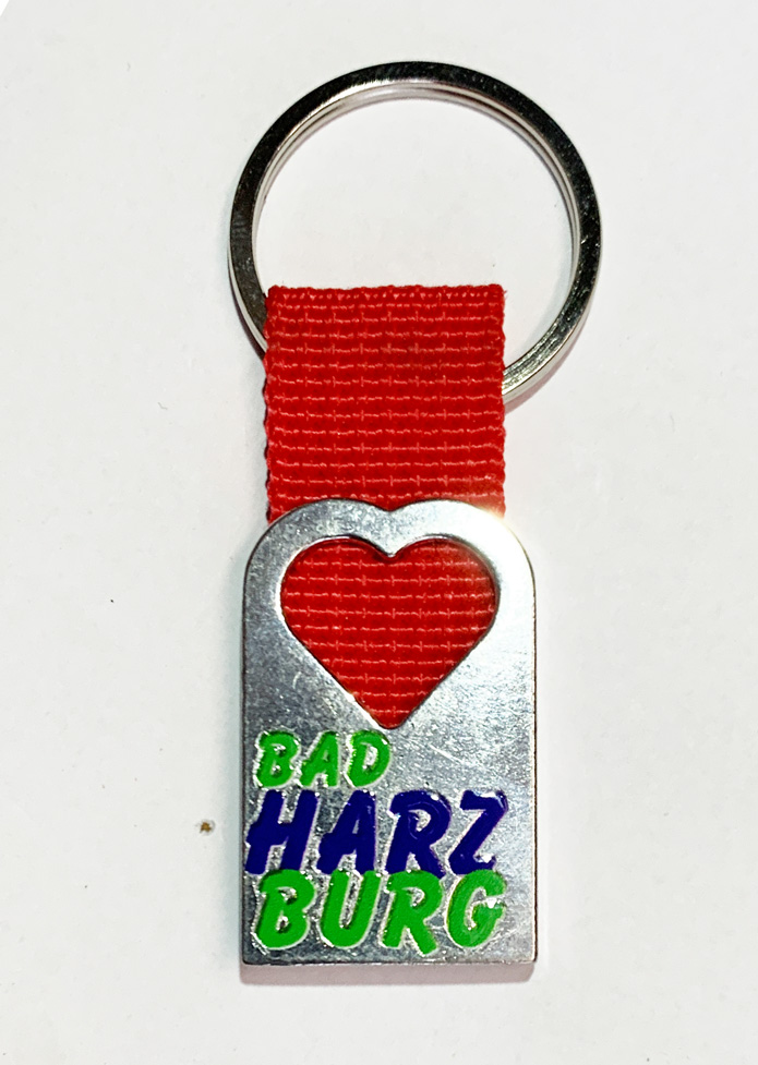 Herz-Schlüsselanhänger BAD HARZBURG 954