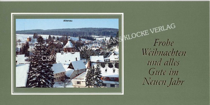 Weihnachtskarte ALTENAU W-001G