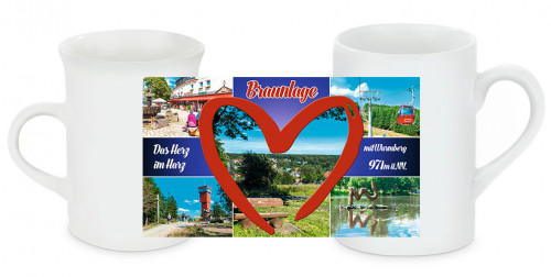 Schlanke Keramiktasse BRAUNLAGE 06