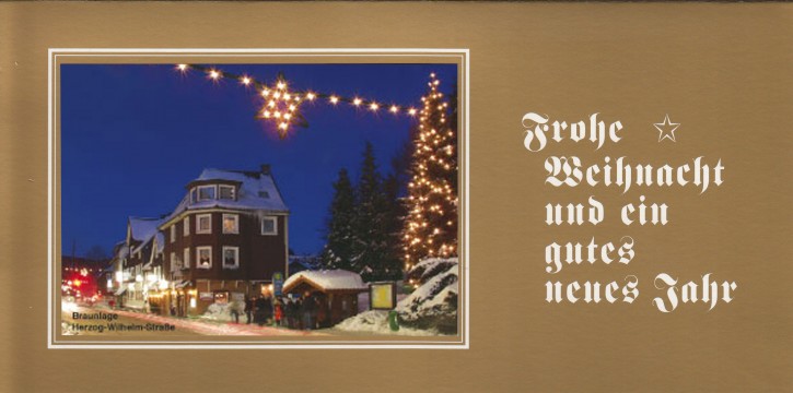 Weihnachtskarte BRAUNLAGE W-14-O